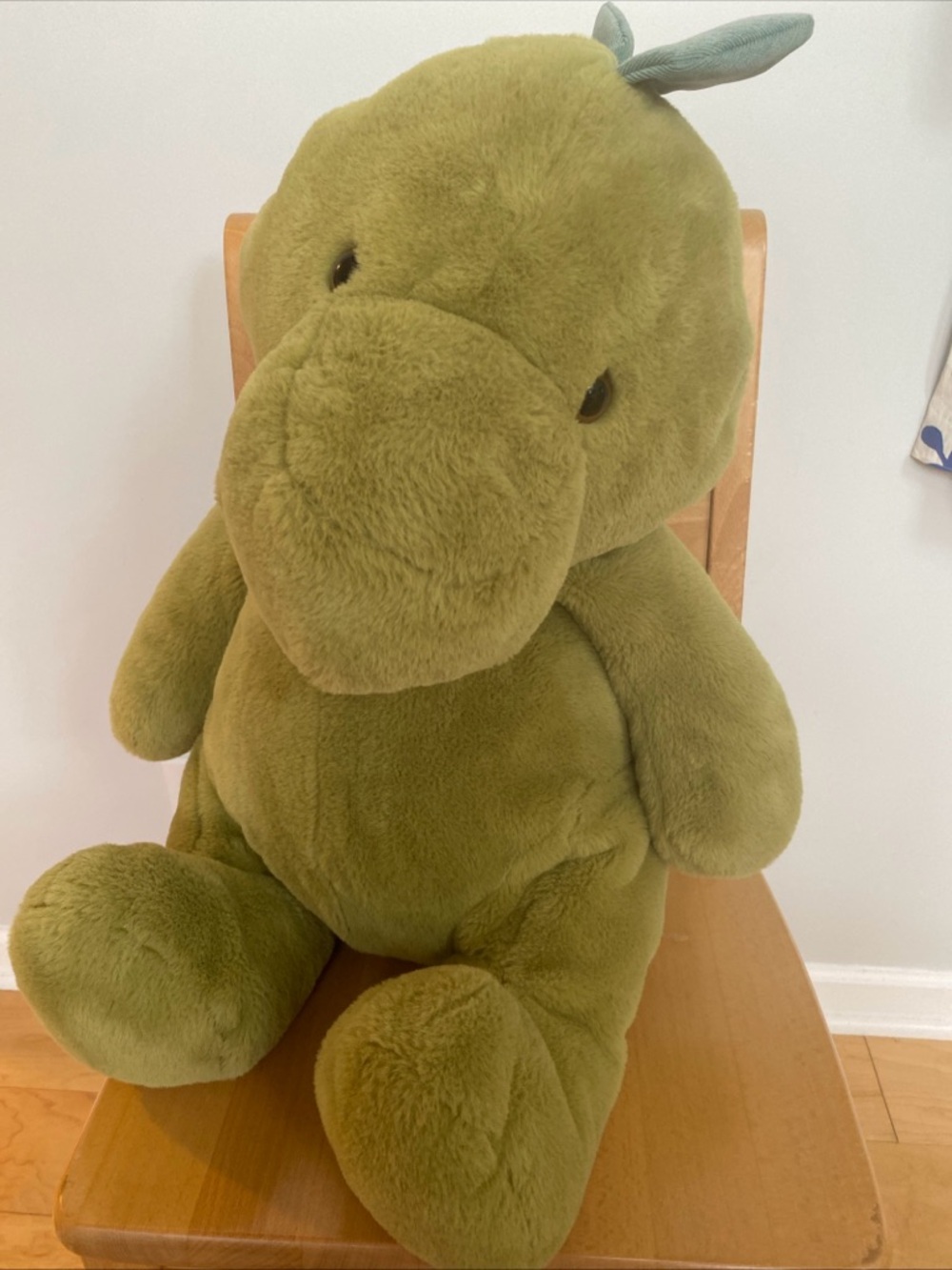 Animal Adventure big  22” soft Olive Green Plush Dinosaur Stuffed Toy - Kids